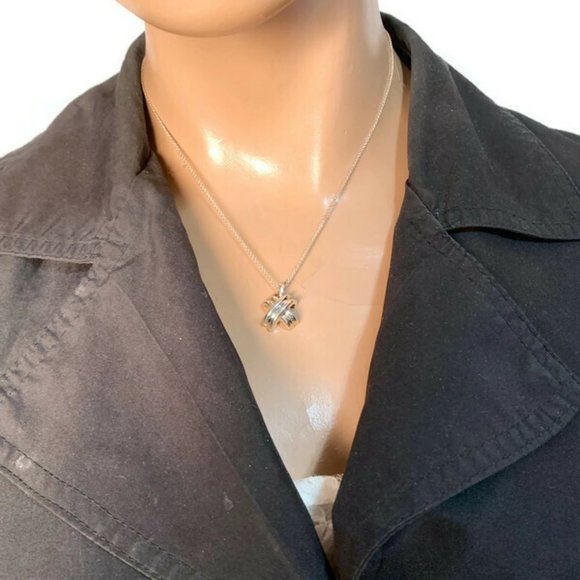 Authentic Tiffany & Co. Silver 925 Cross Necklace - Picture 8 of 8